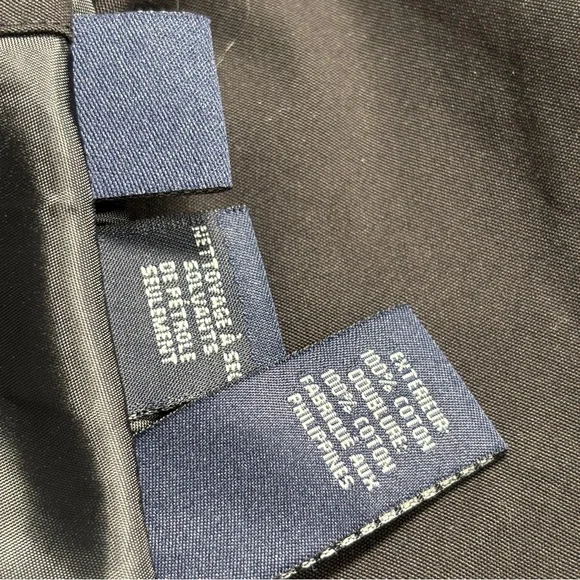 JONES NEW YORK SIGNATURE Reversible Black Floral Rose Rain Coat •Size SP - Picture 9 of 11